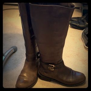 Brown Wide Calf Boots size 6